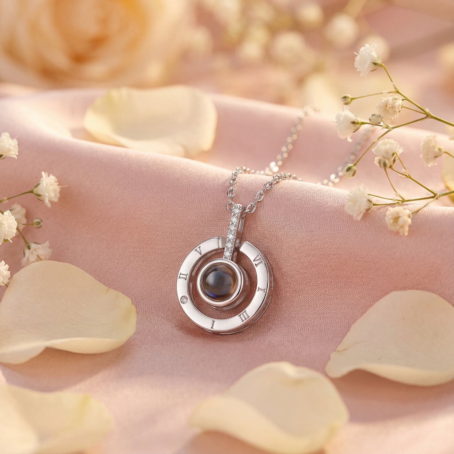 100 Dilde Seni Seviyorum Mercekli Çember Kolye