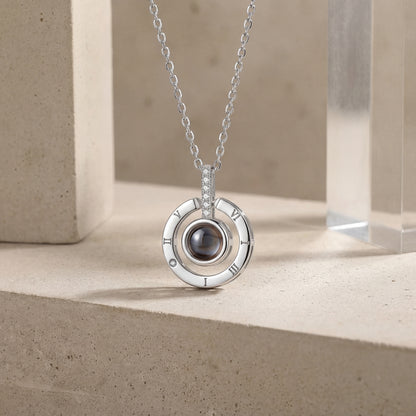 100 Dilde Seni Seviyorum Mercekli Çember Kolye