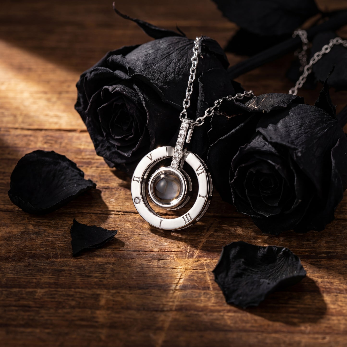 100 Dilde Seni Seviyorum Mercekli Çember Kolye