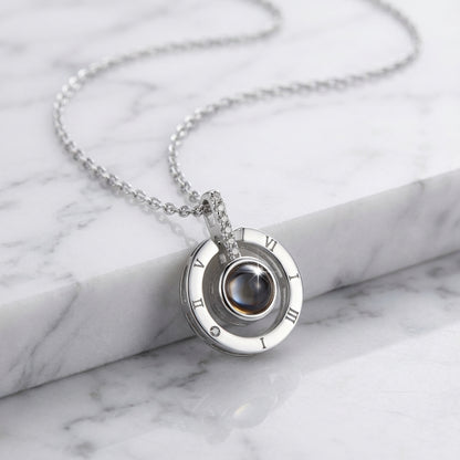 100 Dilde Seni Seviyorum Mercekli Çember Kolye